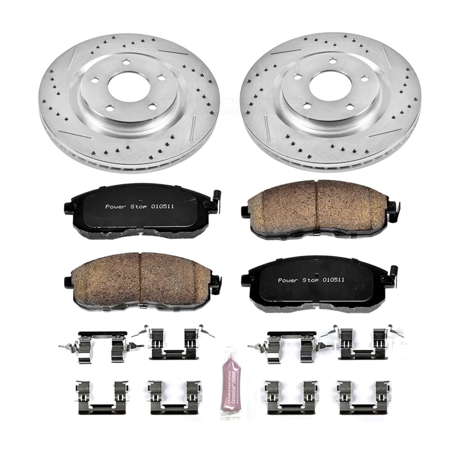 Power Stop - K6094 - Front - Disc Brake Pad and Rotor Kit image 1