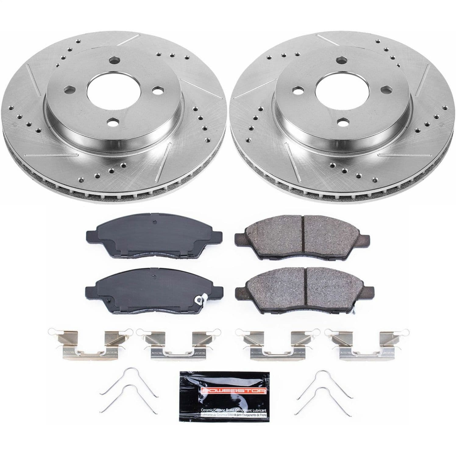 Power Stop - K6096 - Front - Disc Brake Pad and Rotor Kit image 1