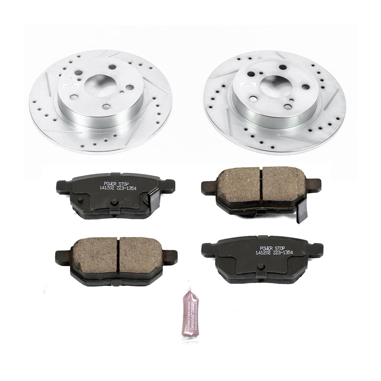Power Stop - K6097 - Rear - Disc Brake Pad and Rotor Kit image 1