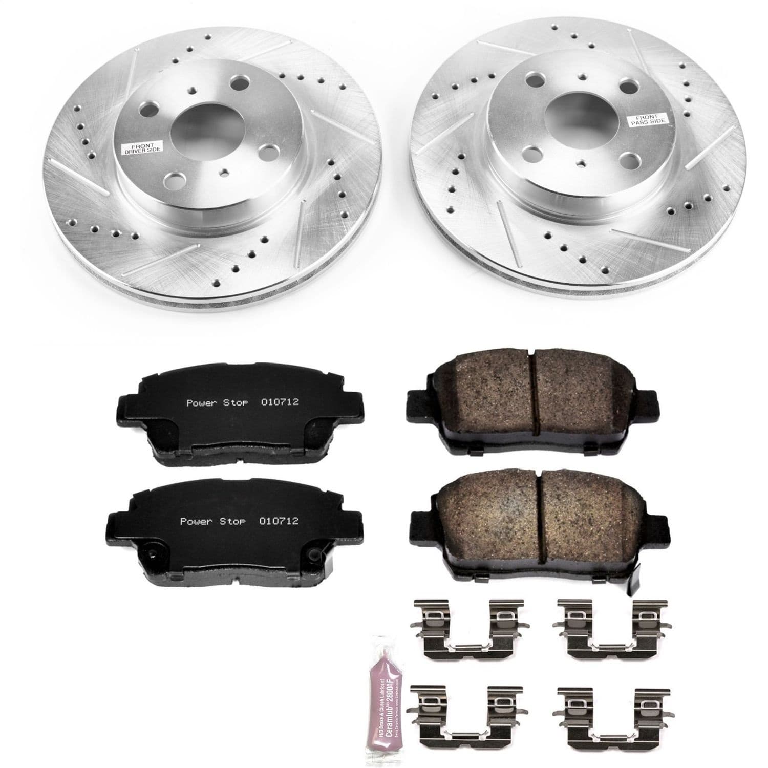 Power Stop - K6098 - Front - Disc Brake Pad and Rotor Kit image 1