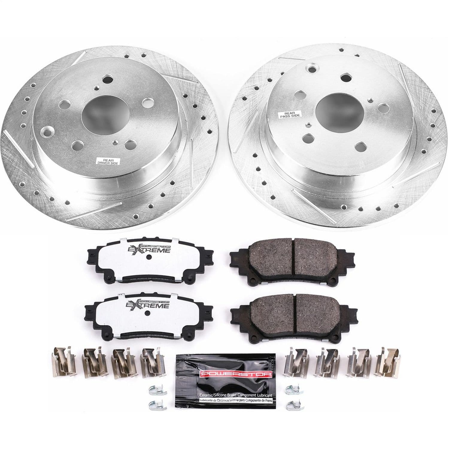 Power Stop - K6099-36 - Rear - Disc Brake Pad and Rotor Kit image 1