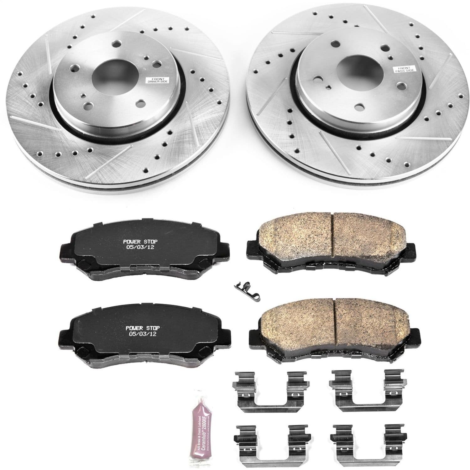 Power Stop - K6102 - Front - Disc Brake Pad and Rotor Kit image 1