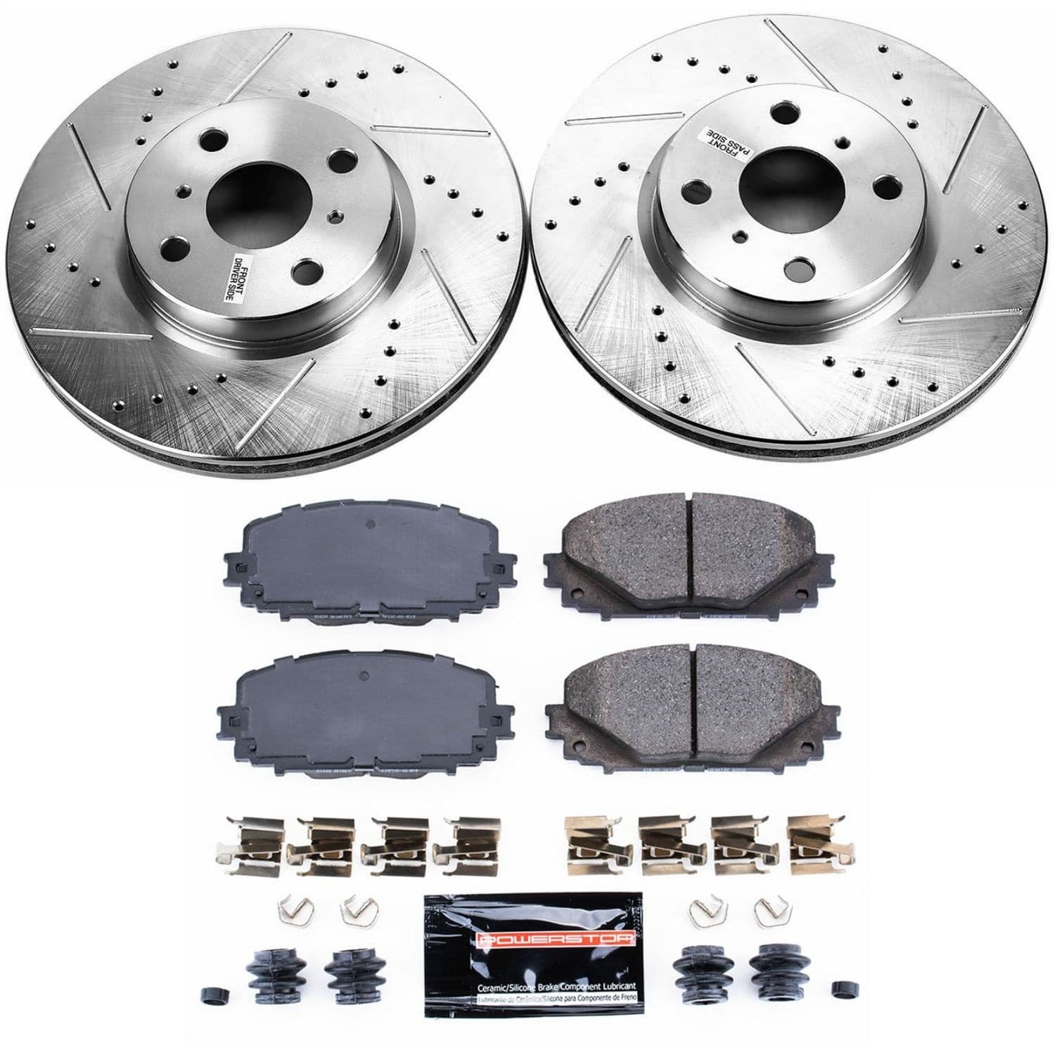 Power Stop - K6104 - Front - Disc Brake Pad and Rotor Kit image 1