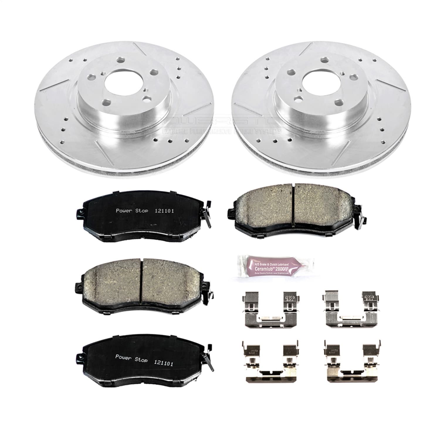 Power Stop - K6111 - Front - Disc Brake Pad and Rotor Kit image 1