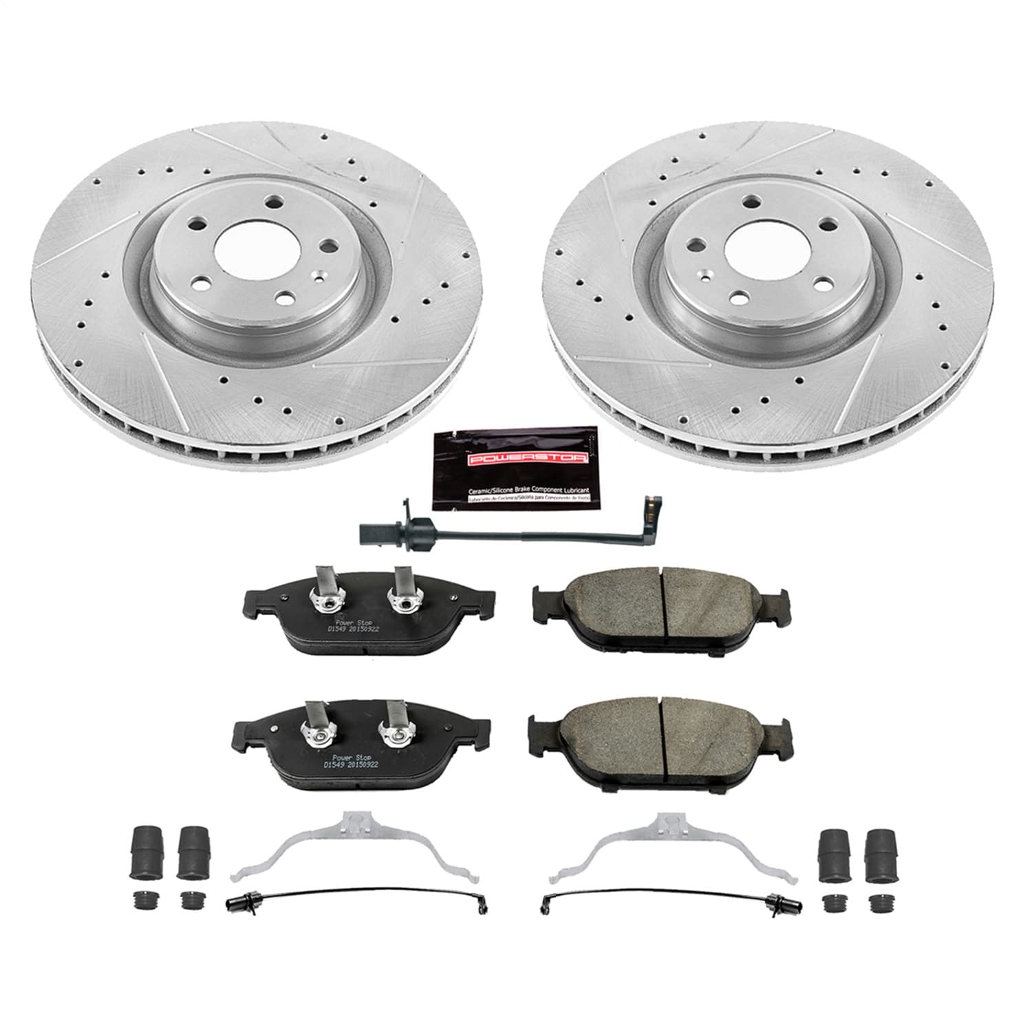 Power Stop - K6129 - Front - Disc Brake Pad and Rotor Kit image 1