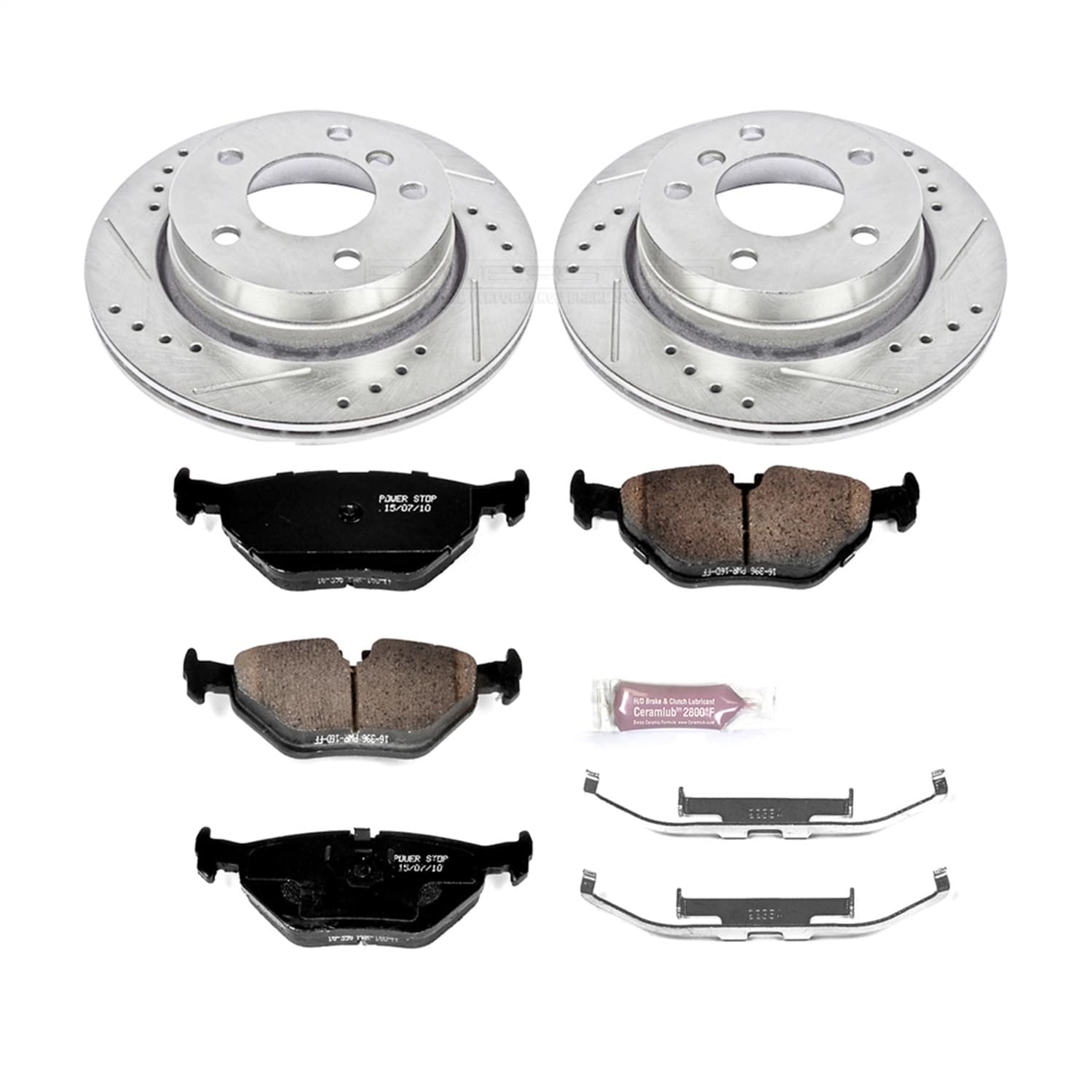 Power Stop - K613 - Rear - Disc Brake Pad and Rotor Kit image 1
