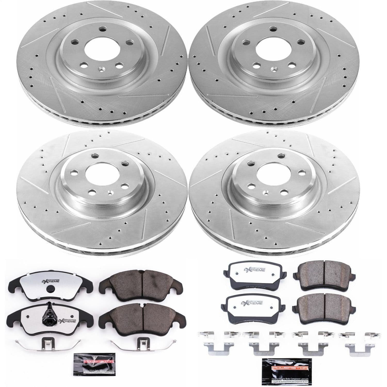 Power Stop - K6143-26 - Front and Rear - Disc Brake Pad and Rotor Kit image 1