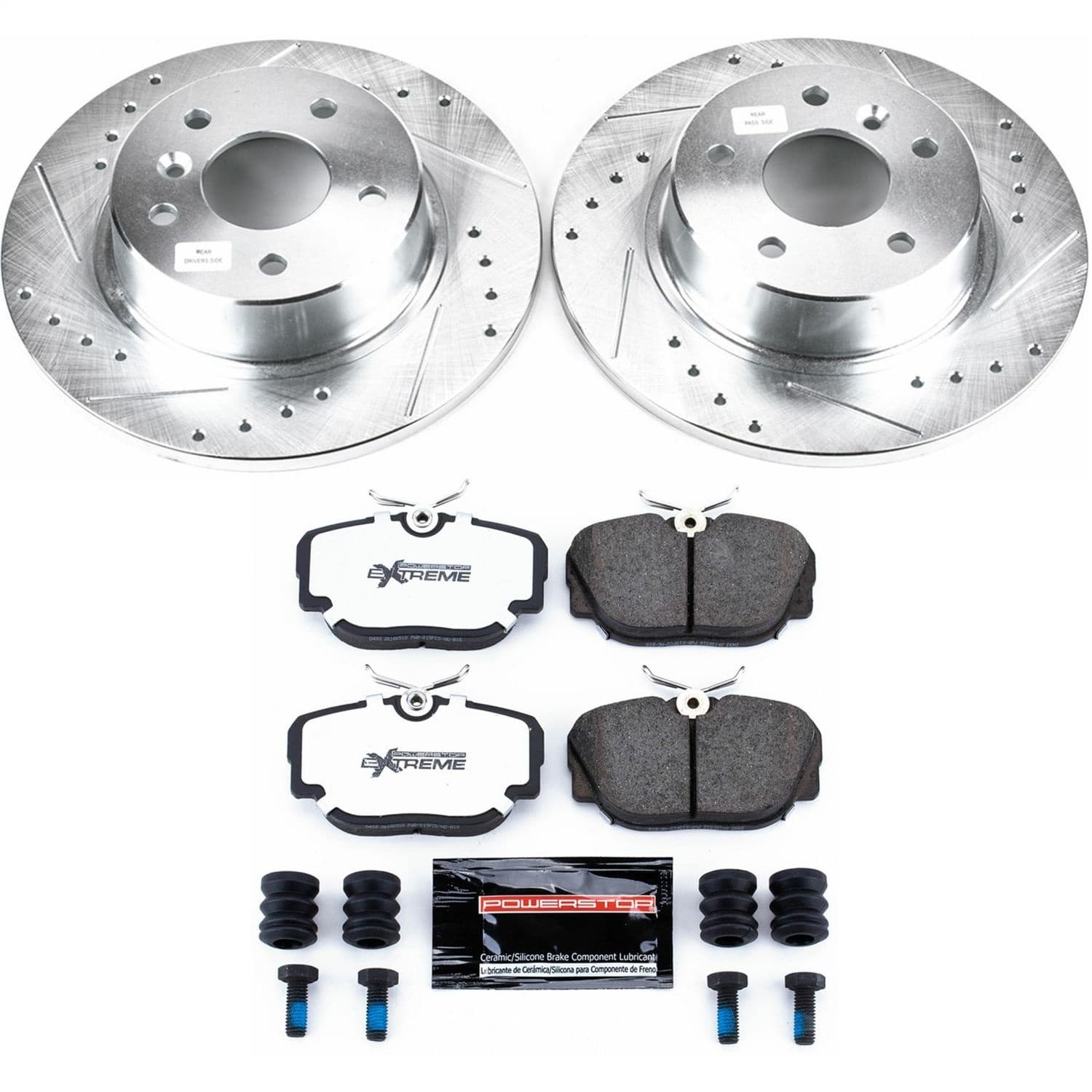Power Stop - K6152-26 - Rear - Disc Brake Pad and Rotor Kit image 1
