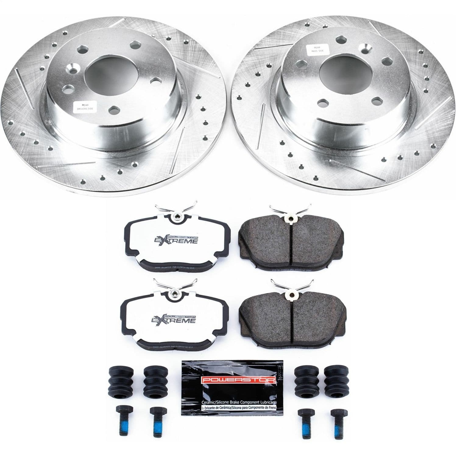 Power Stop - K6152-36 - Rear - Disc Brake Pad and Rotor Kit image 1