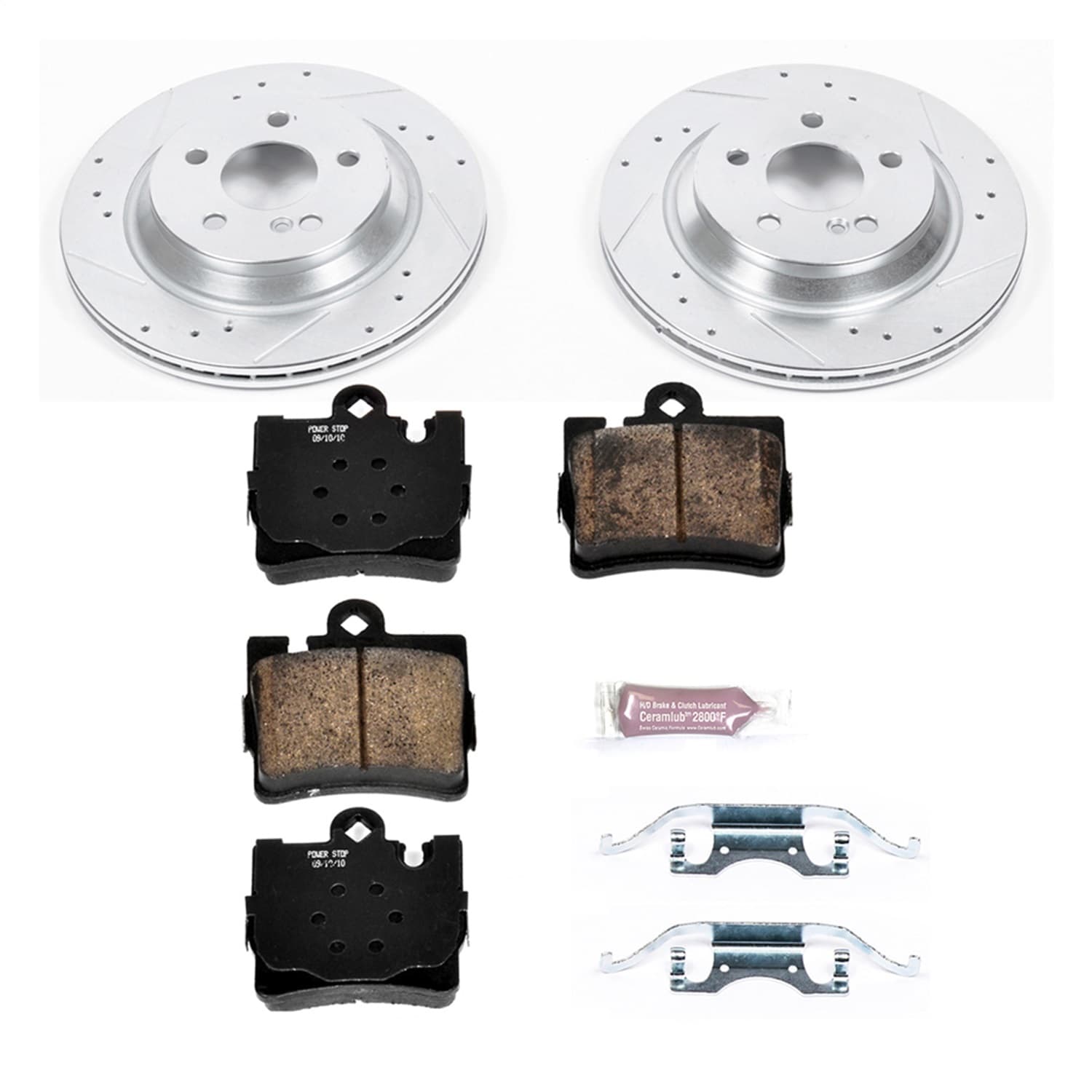Power Stop - K6201 - Rear - Disc Brake Pad and Rotor Kit image 1