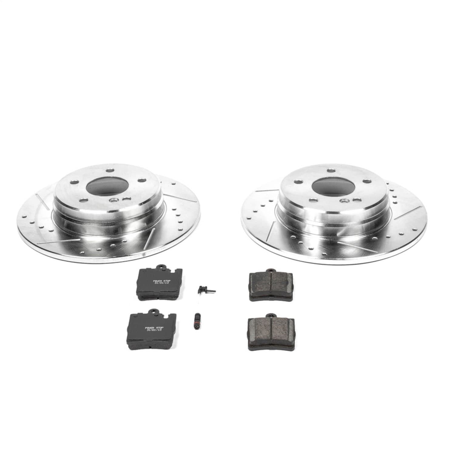 Power Stop - K621 - Rear - Disc Brake Pad and Rotor Kit image 1