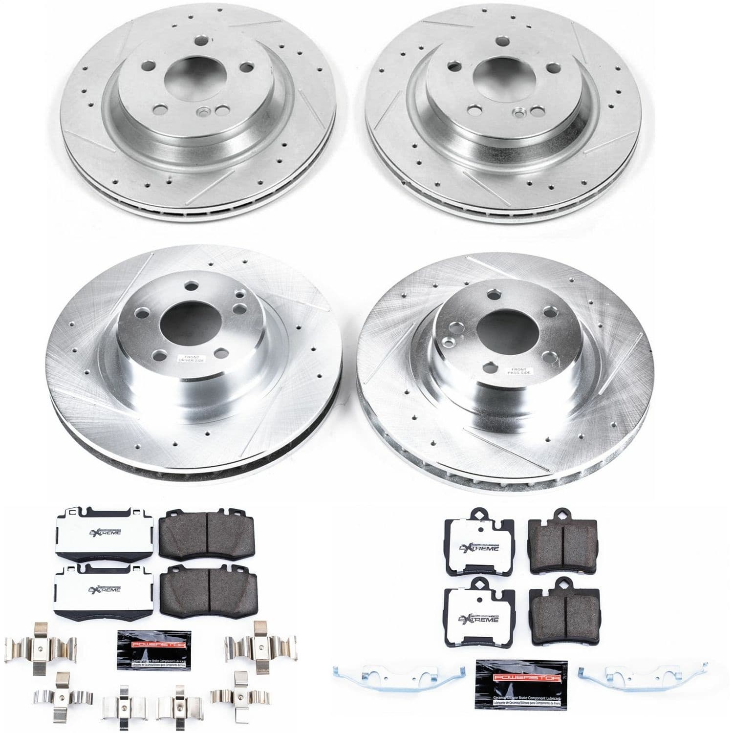 Power Stop - K6211-26 - Front and Rear - Disc Brake Pad and Rotor Kit image 1