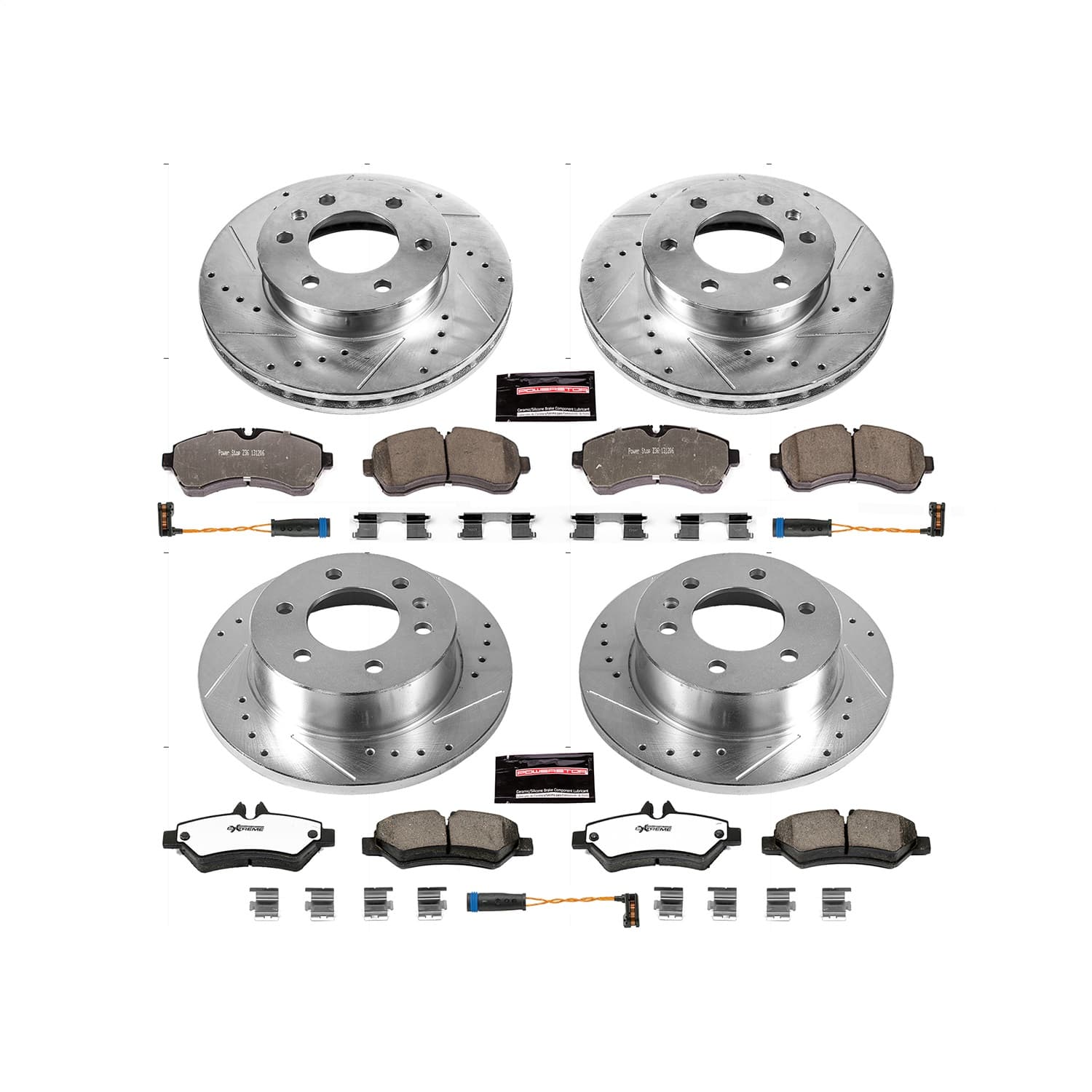 Power Stop - K6233-36 - Front and Rear - Disc Brake Pad and Rotor Kit image 1