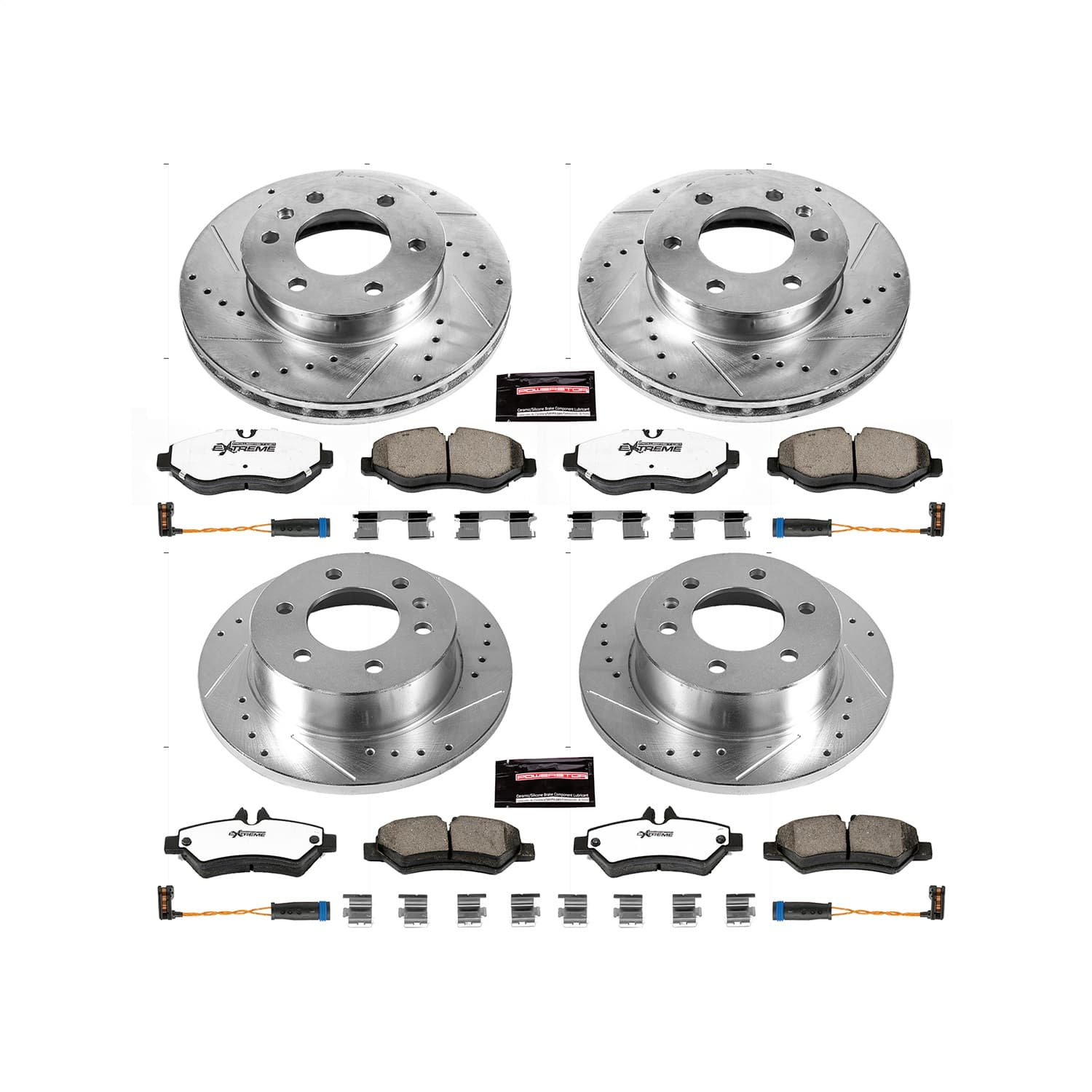 Power Stop - K6235-36 - Front and Rear - Disc Brake Pad and Rotor Kit image 1