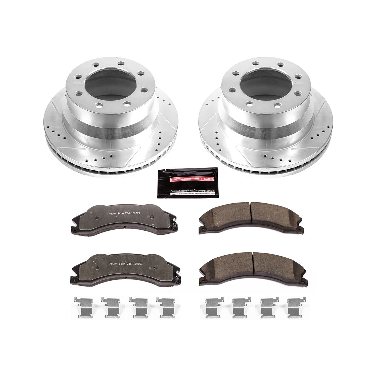 Power Stop - K6257-36 - Rear - Disc Brake Pad and Rotor Kit image 1