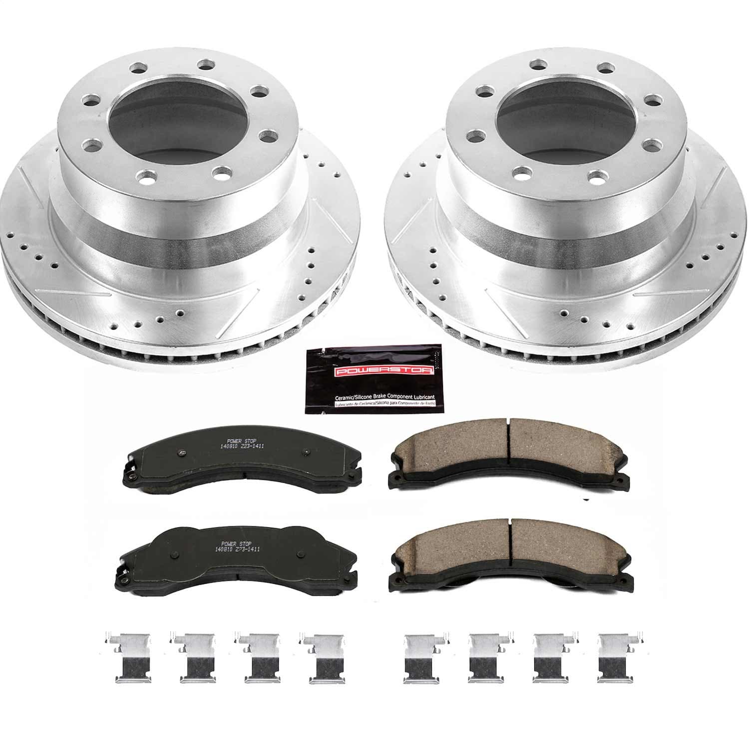 Power Stop - K6257 - Rear - Disc Brake Pad and Rotor Kit image 1