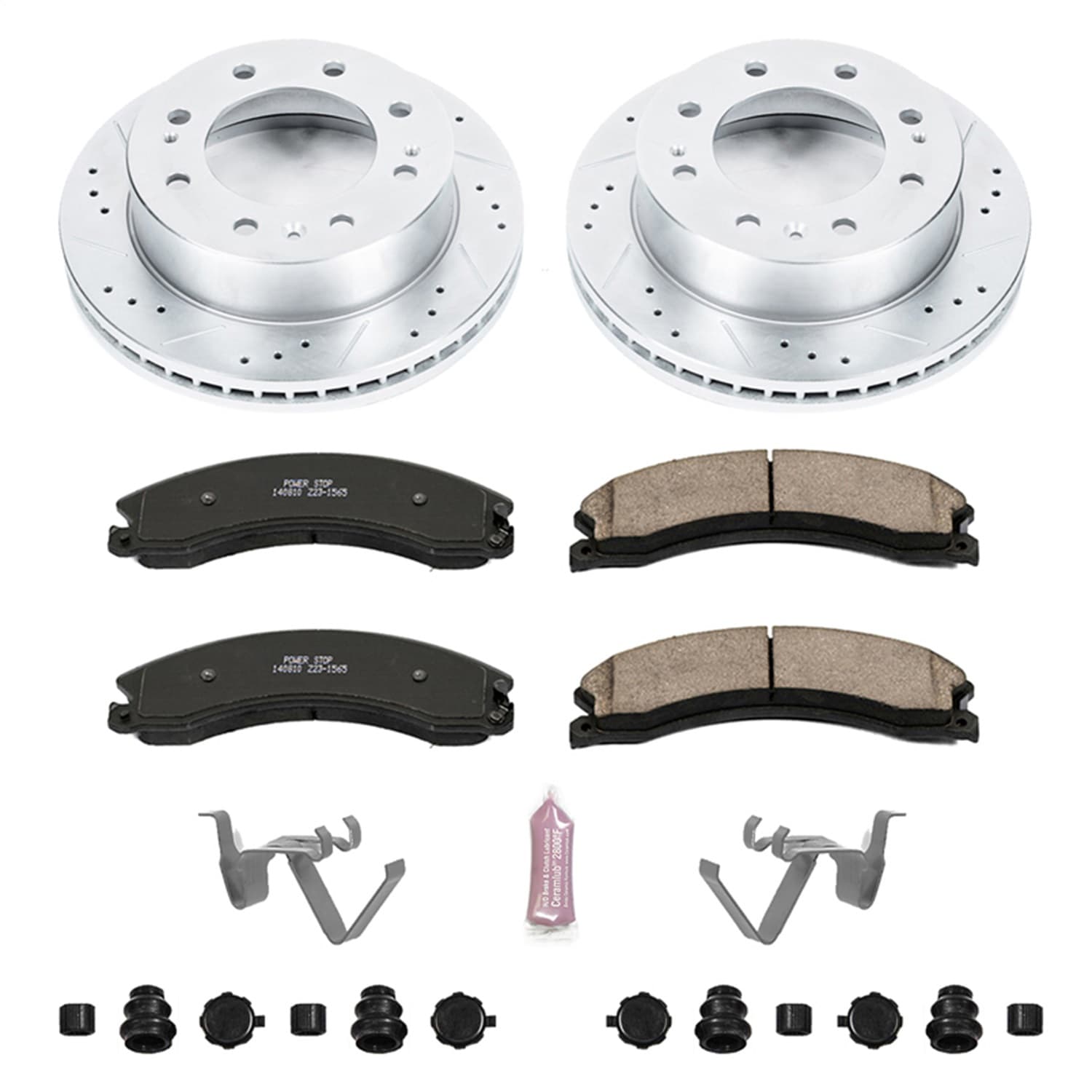 Power Stop - K6258 - Front - Disc Brake Pad and Rotor Kit image 1