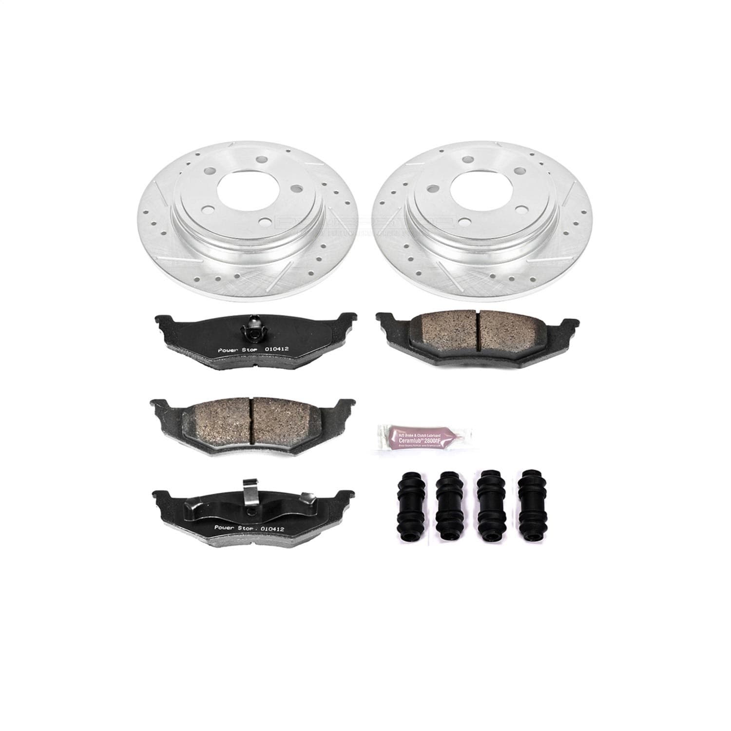 Power Stop - K6263 - Rear - Disc Brake Pad and Rotor Kit image 1