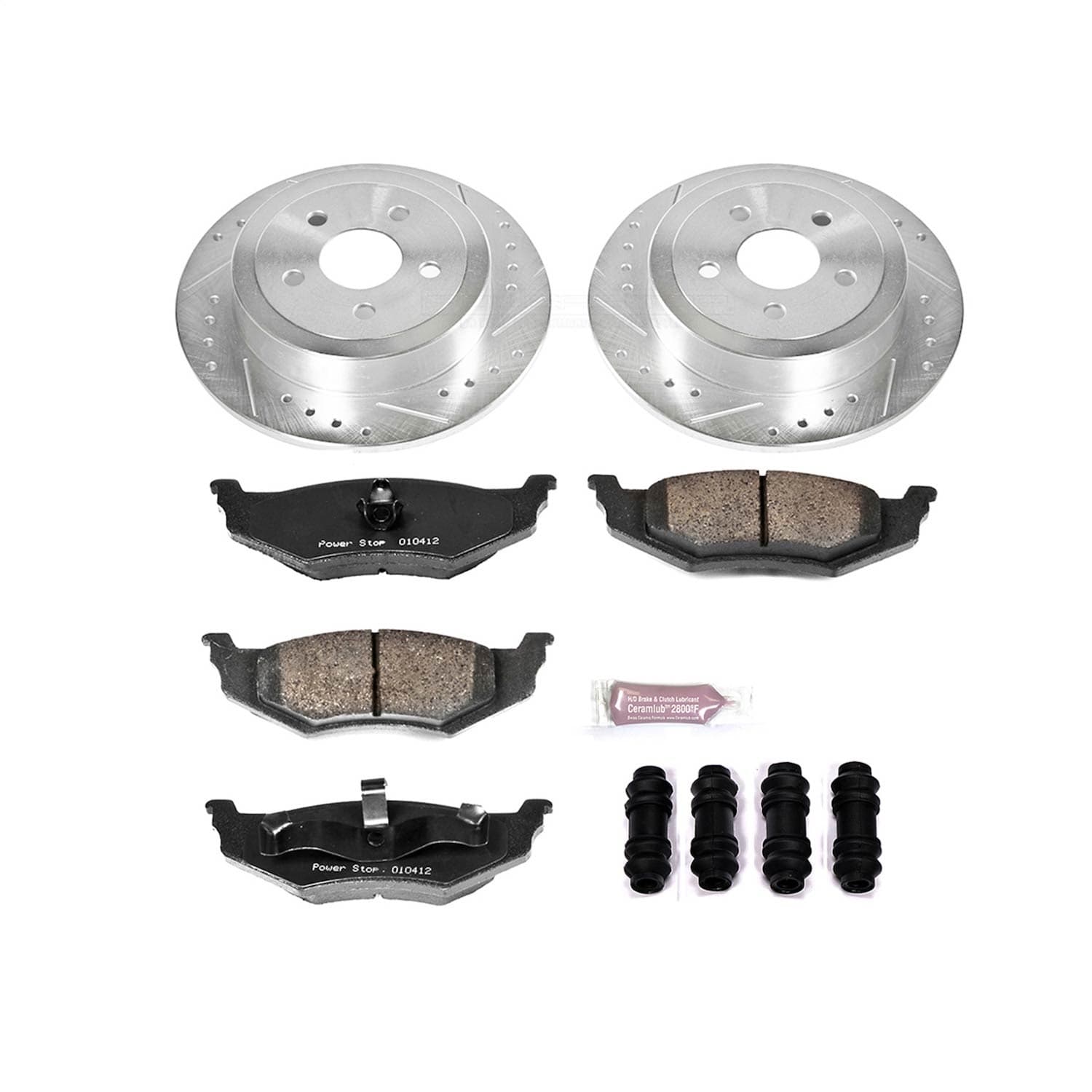 Power Stop - K6266 - Rear - Disc Brake Pad and Rotor Kit image 1