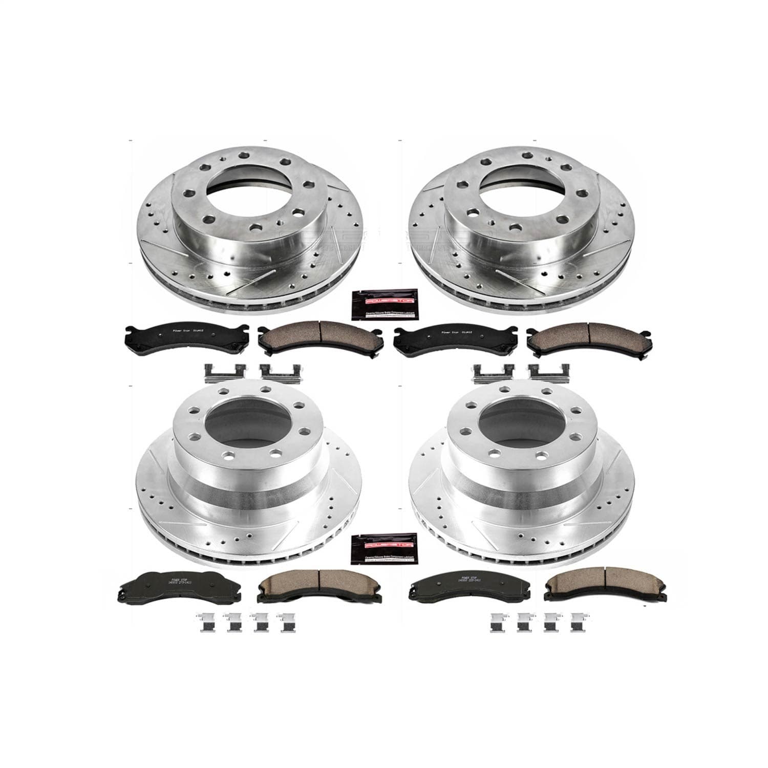 Power Stop - K6274 - Front and Rear - Disc Brake Pad and Rotor Kit image 1