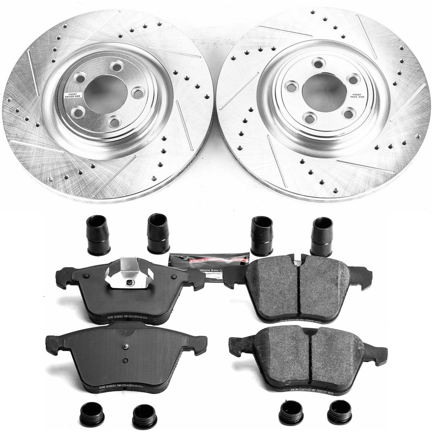 Power Stop - K6282 - Front - Disc Brake Pad and Rotor Kit image 1