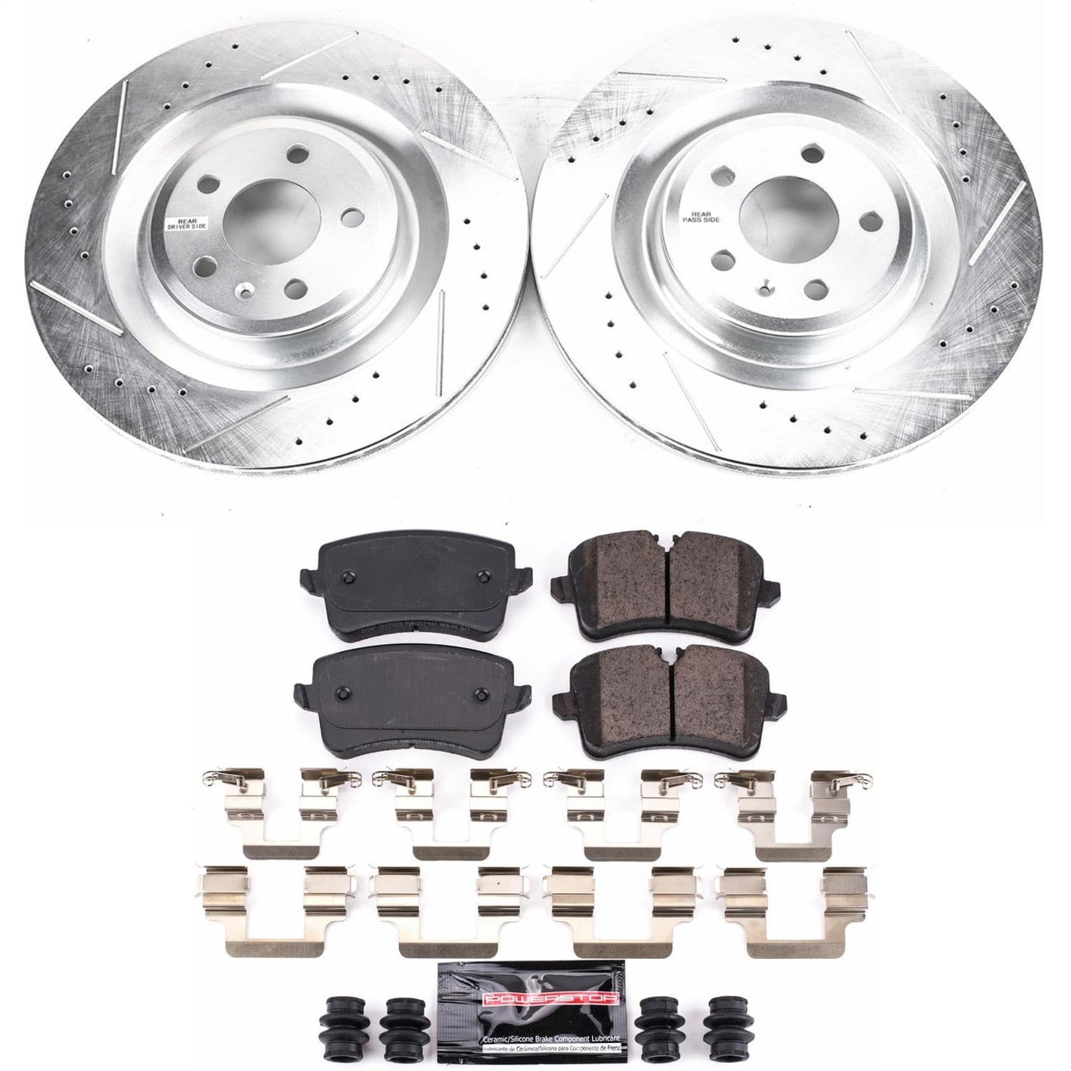 Power Stop - K6287 - Rear - Disc Brake Pad and Rotor Kit image 1