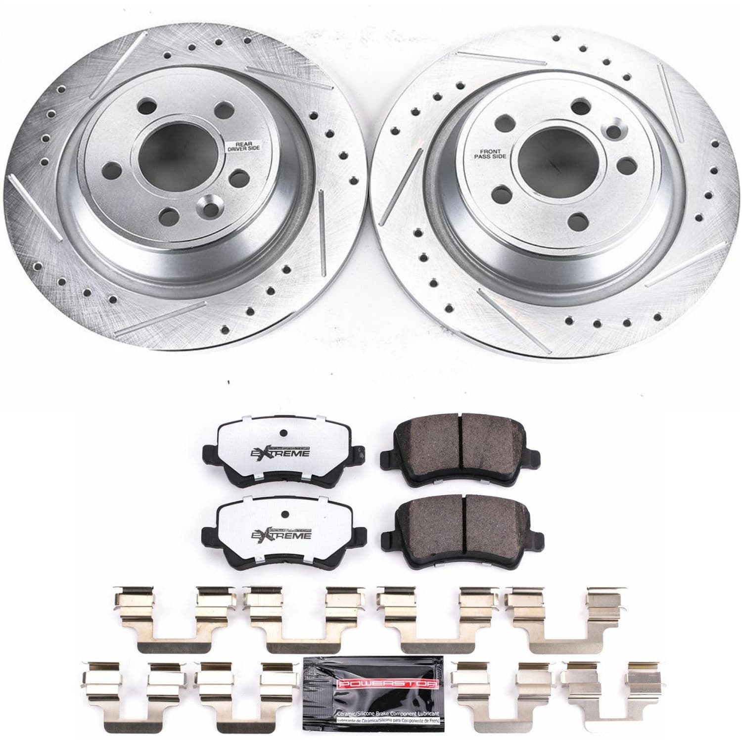 Power Stop - K6293-36 - Rear - Disc Brake Pad and Rotor Kit image 1