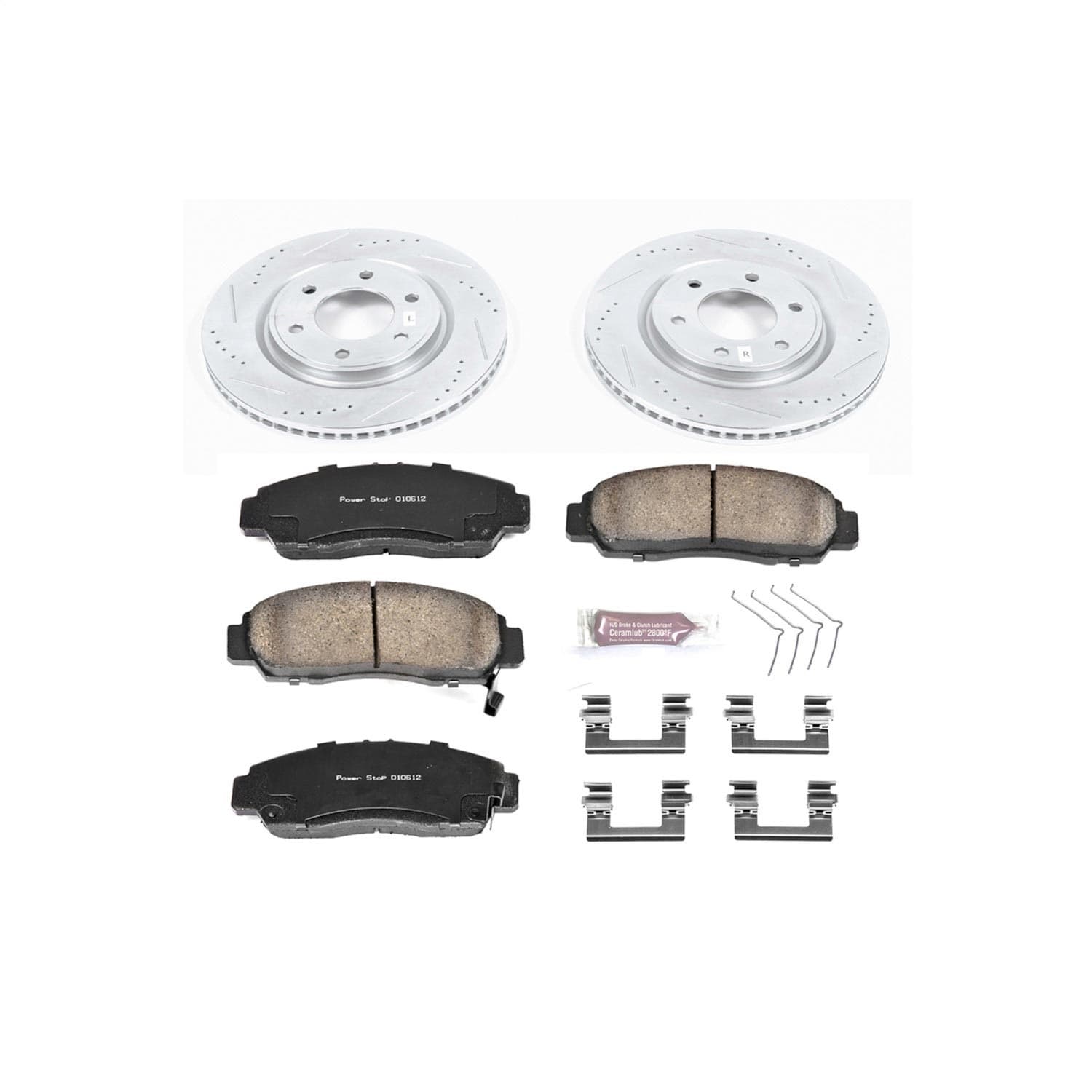 Power Stop - K6321 - Front - Disc Brake Pad and Rotor Kit image 1