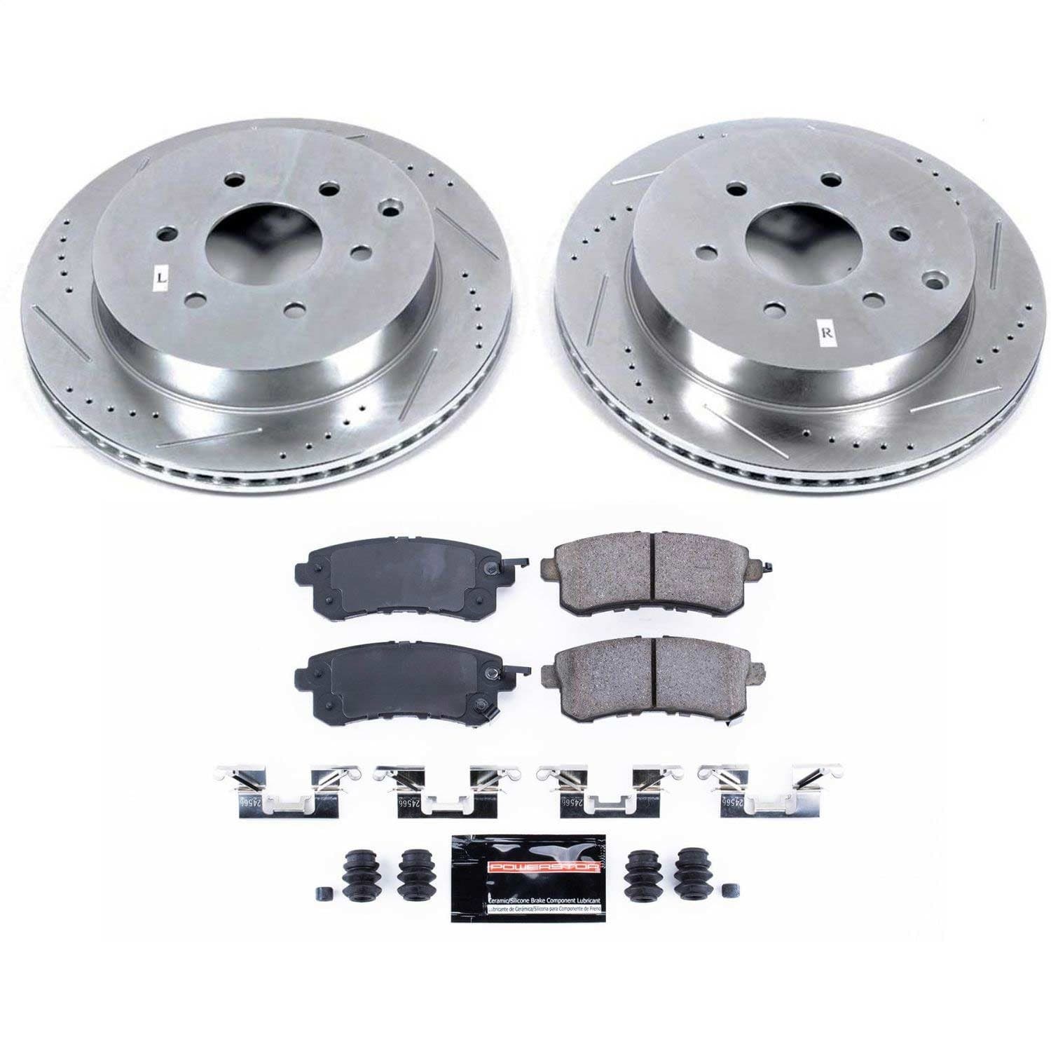 Power Stop - K6323 - Rear - Disc Brake Pad and Rotor Kit image 1