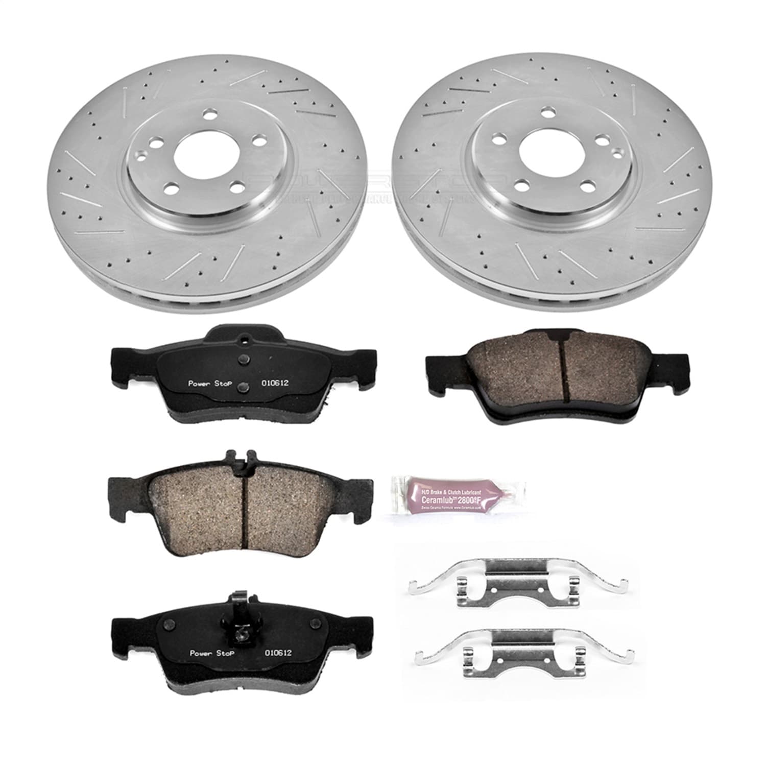 Power Stop - K6359 - Rear - Disc Brake Pad and Rotor Kit image 1