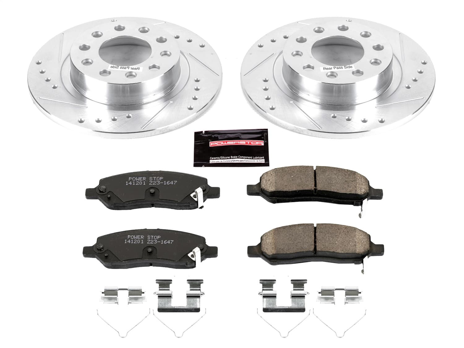 Power Stop - K6371 - Rear - Disc Brake Pad and Rotor Kit image 1
