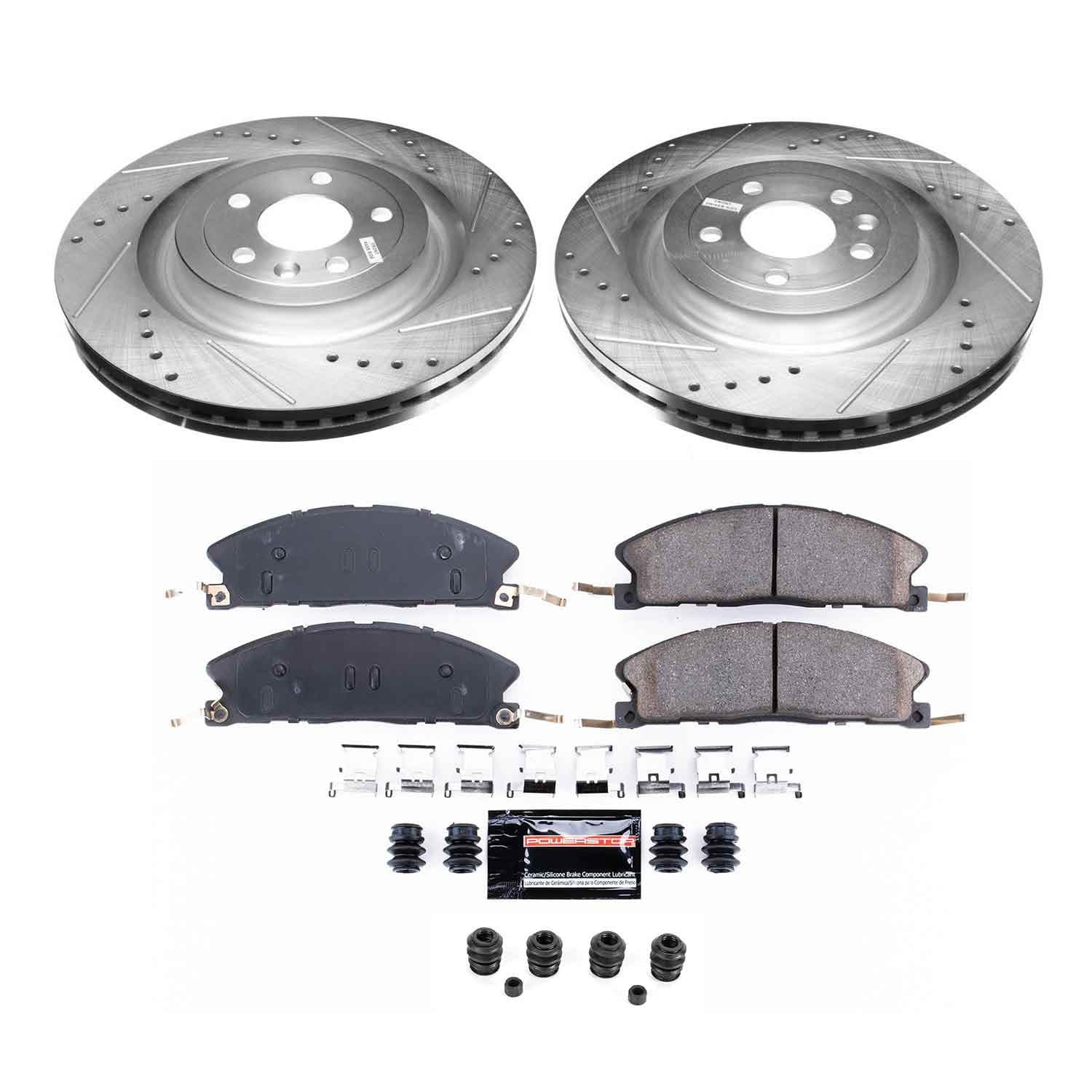 Power Stop - K6374-36 - Front - Disc Brake Pad and Rotor Kit image 1