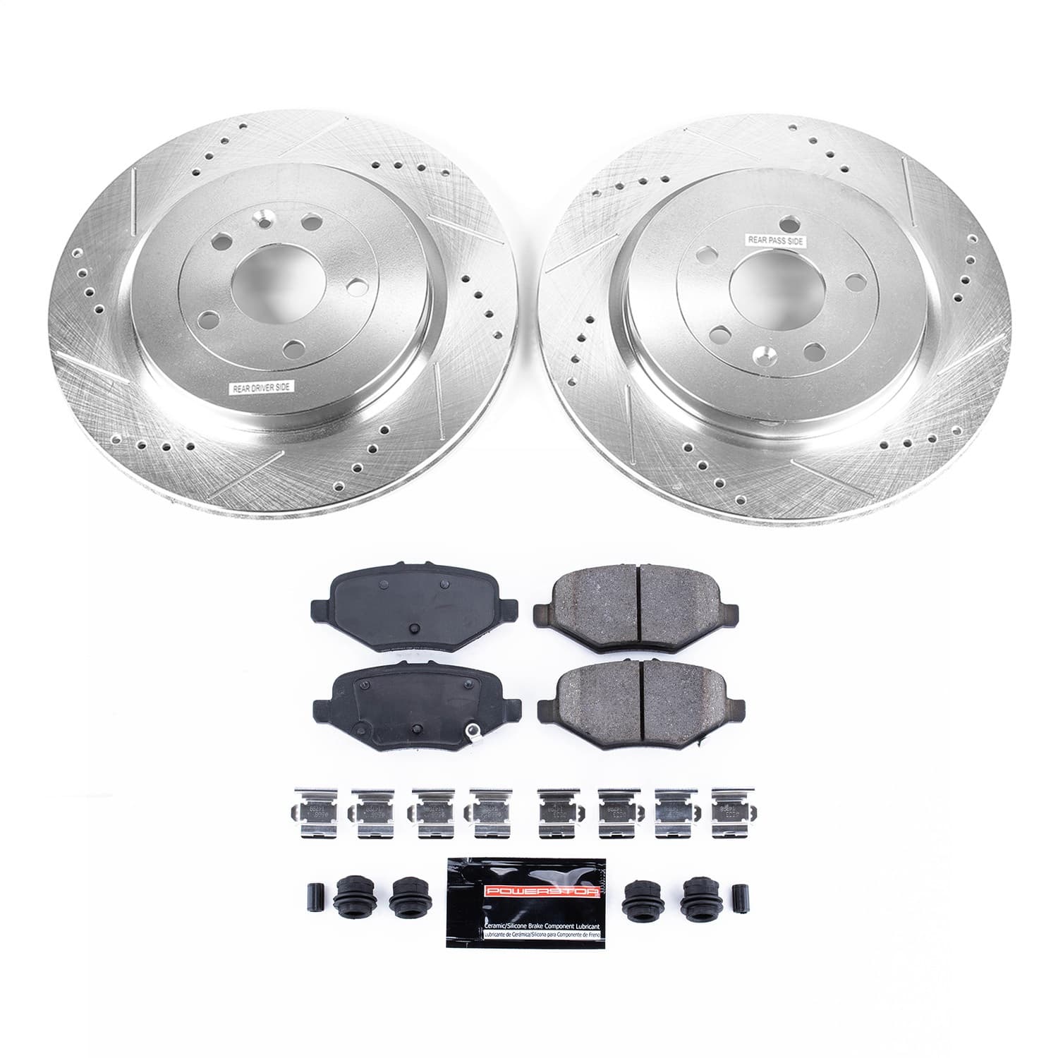 Power Stop - K6376 - Rear - Disc Brake Pad and Rotor Kit image 1