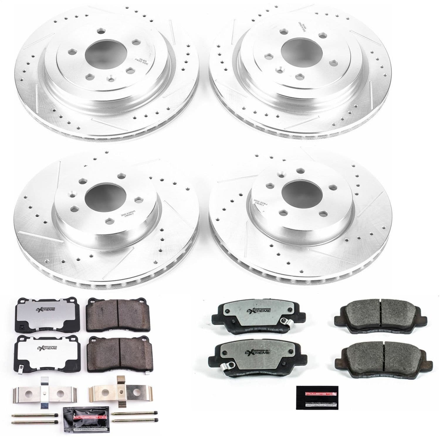 Power Stop - K6390-26 - Front and Rear - Disc Brake Pad and Rotor Kit image 1