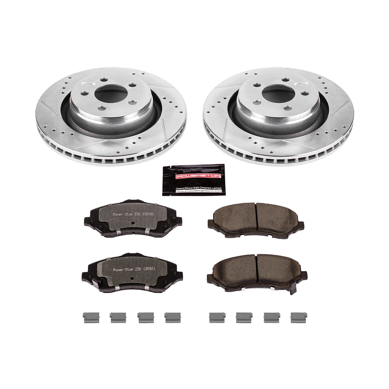 Power Stop - K6395-36 - Front - Disc Brake Pad and Rotor Kit image 1