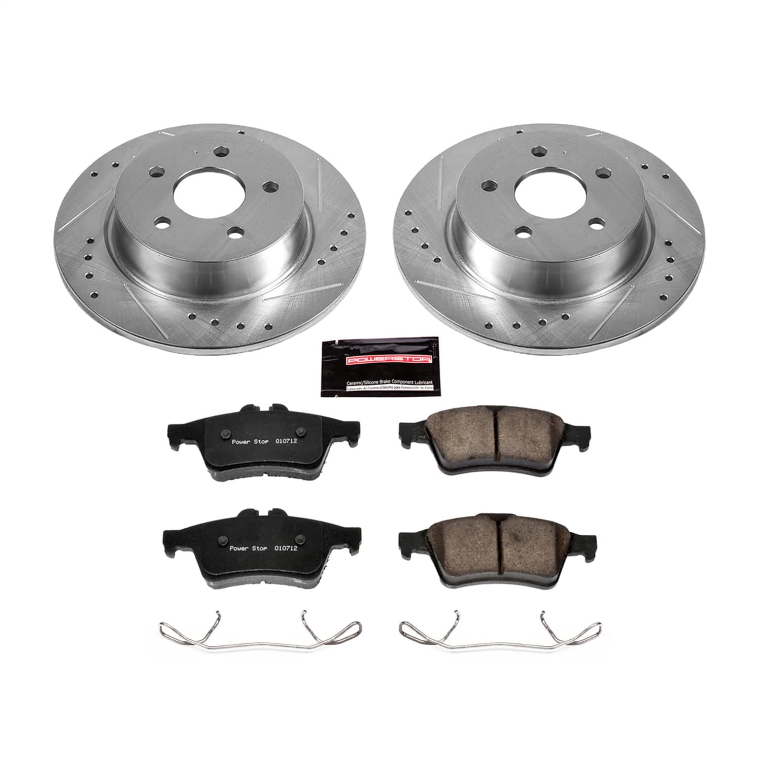 Power Stop - K6398 - Rear - Disc Brake Pad and Rotor Kit image 1