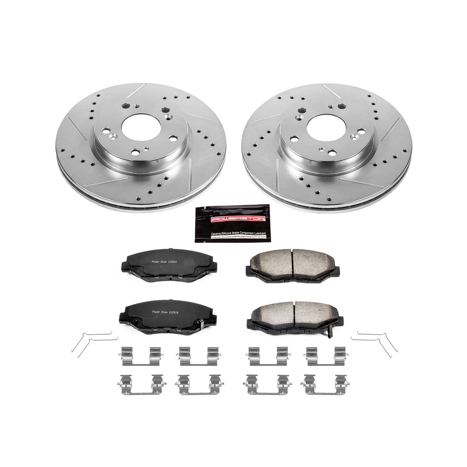 Power Stop - K6490-36 - Front - Disc Brake Pad and Rotor Kit image 1