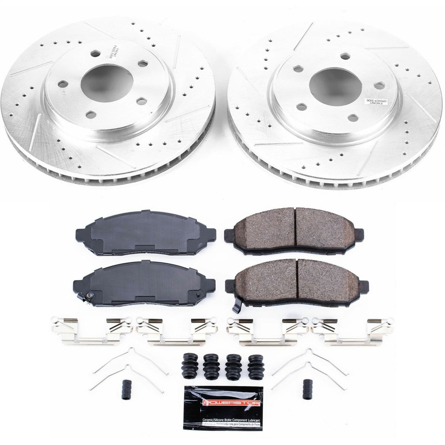 Power Stop - K6492 - Front - Disc Brake Pad and Rotor Kit image 1
