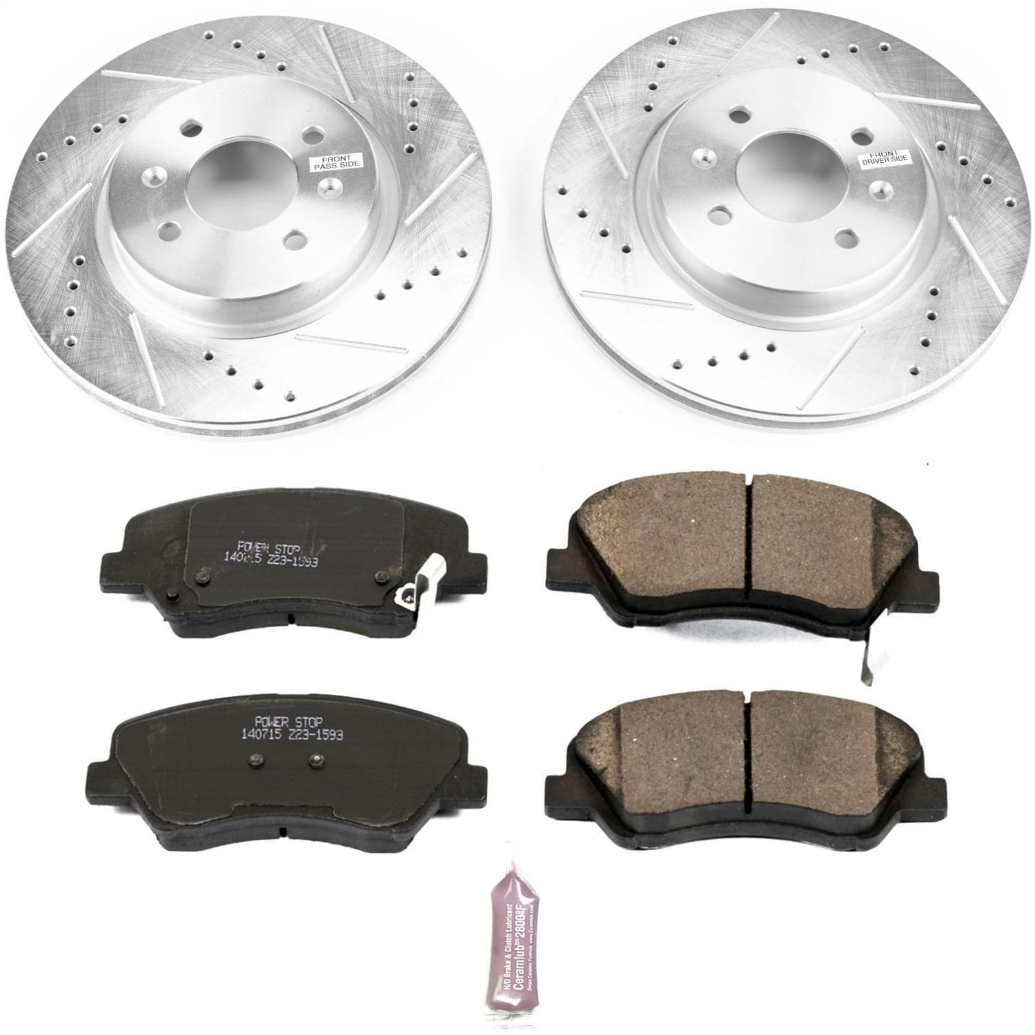 Power Stop - K6499 - Front - Disc Brake Pad and Rotor Kit image 1