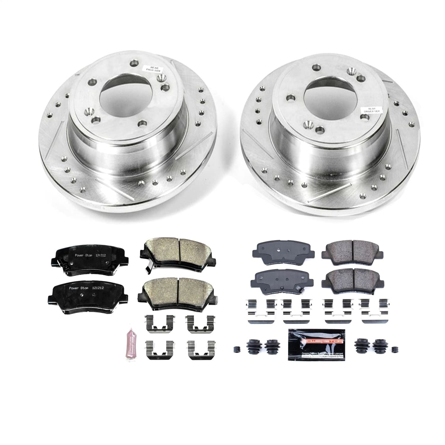 Power Stop - K6506 - Front and Rear - Disc Brake Pad and Rotor Kit image 1