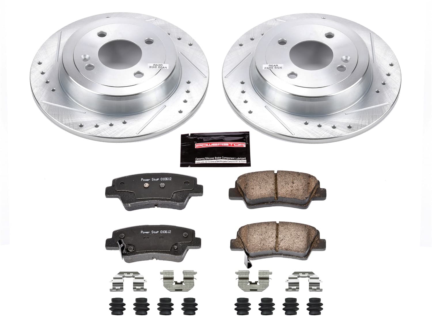 Power Stop - K6507 - Rear - Disc Brake Pad and Rotor Kit image 1