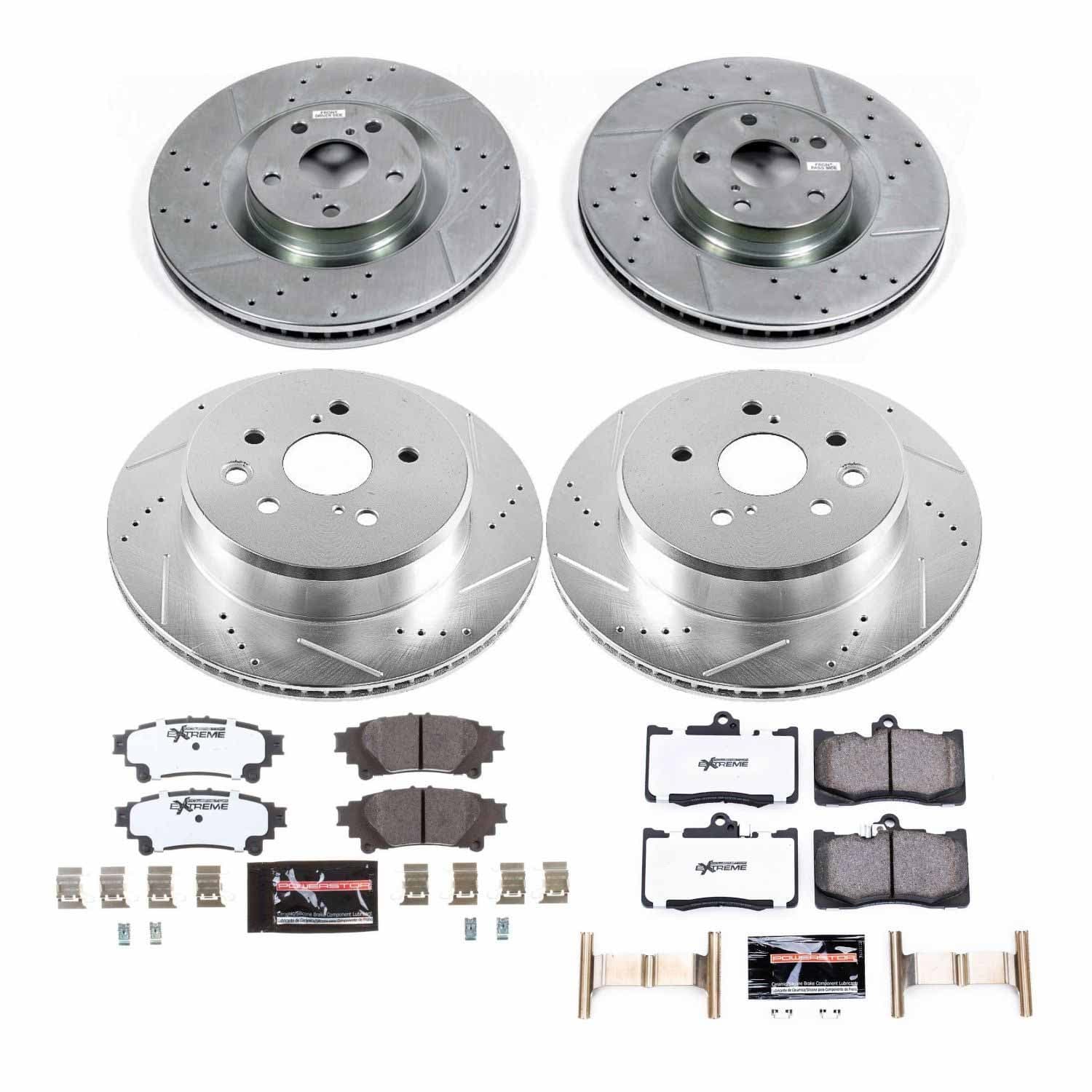 Power Stop - K6513-26 - Front and Rear - Disc Brake Pad and Rotor Kit image 1