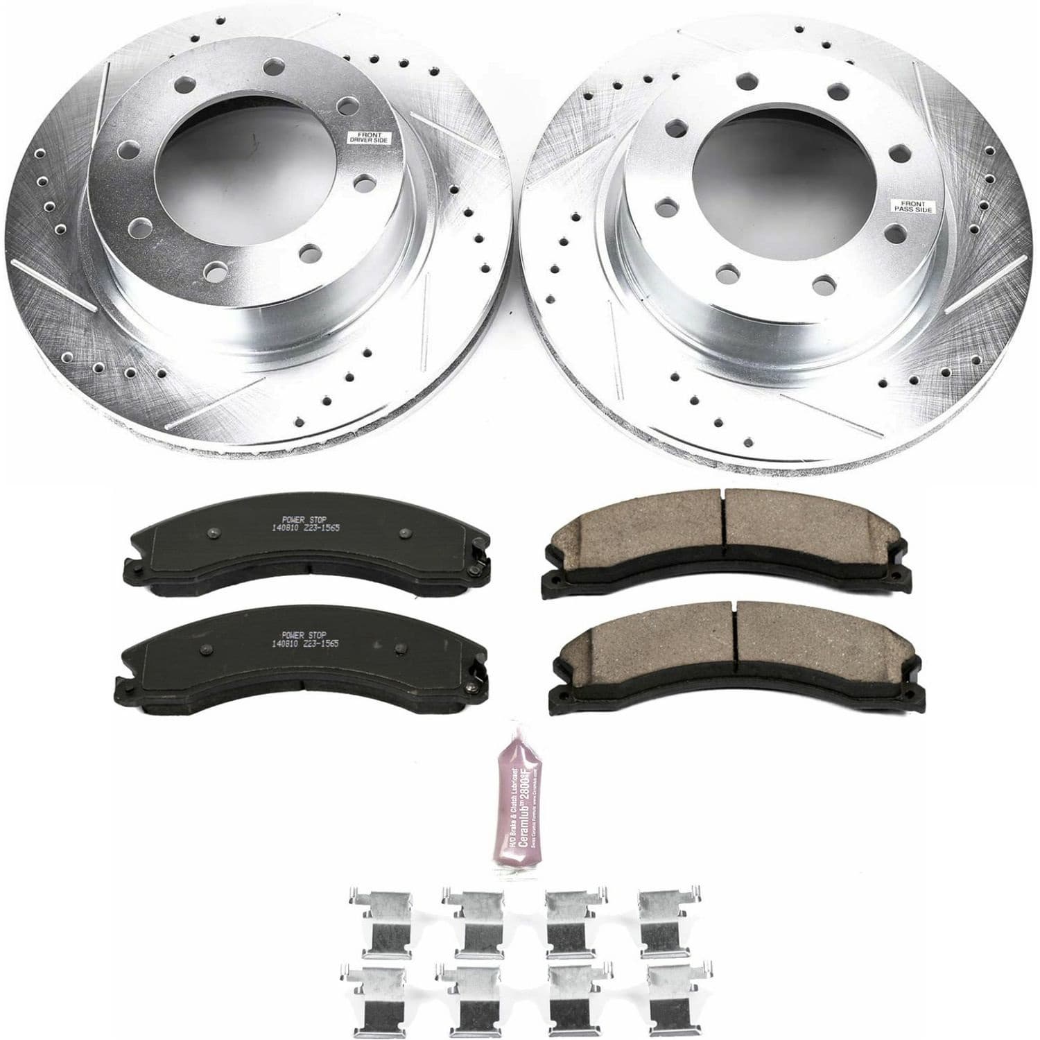 Power Stop - K6518 - Front - Disc Brake Pad and Rotor Kit image 1