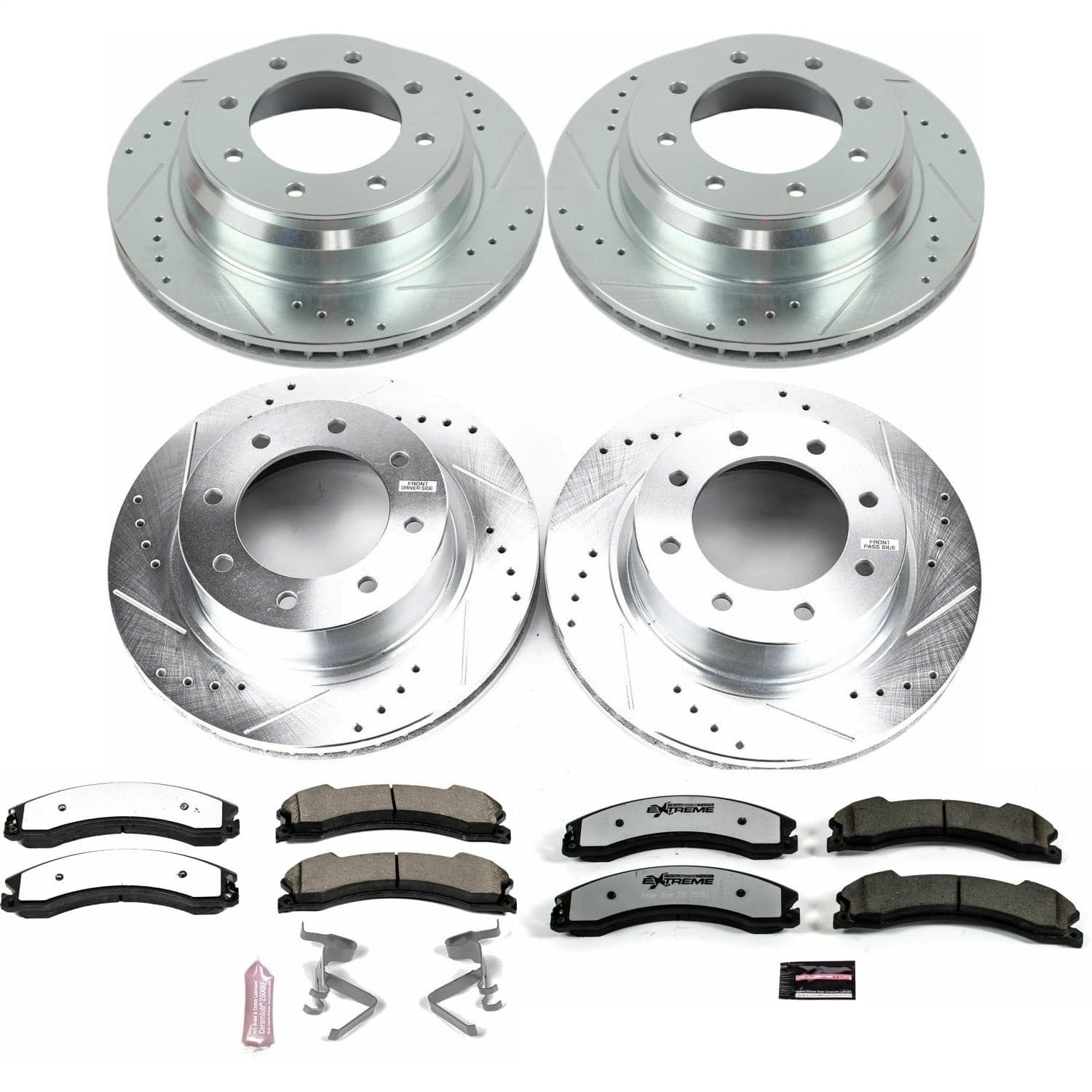 Power Stop - K6519-36 - Front and Rear - Disc Brake Pad and Rotor Kit image 1