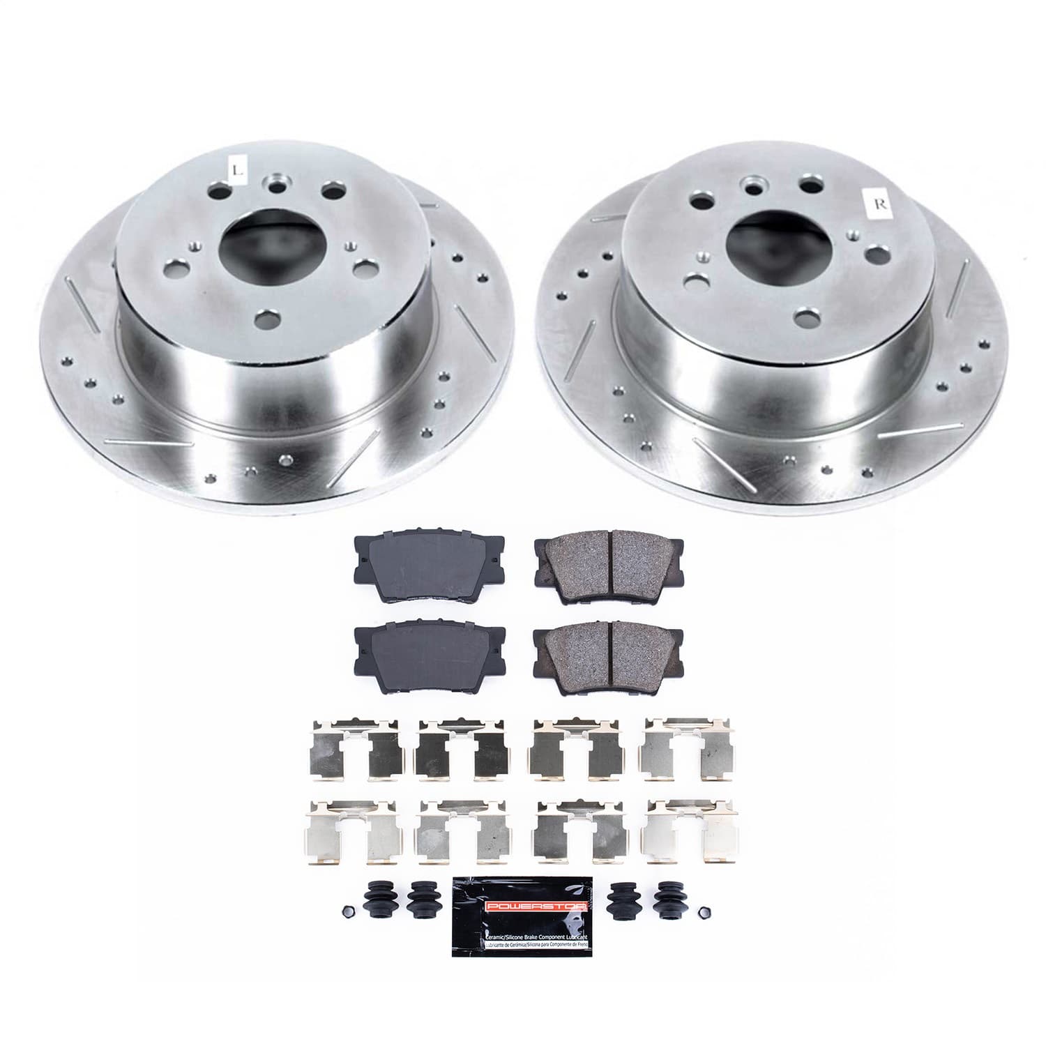 Power Stop - K6520 - Rear - Disc Brake Pad and Rotor Kit image 1
