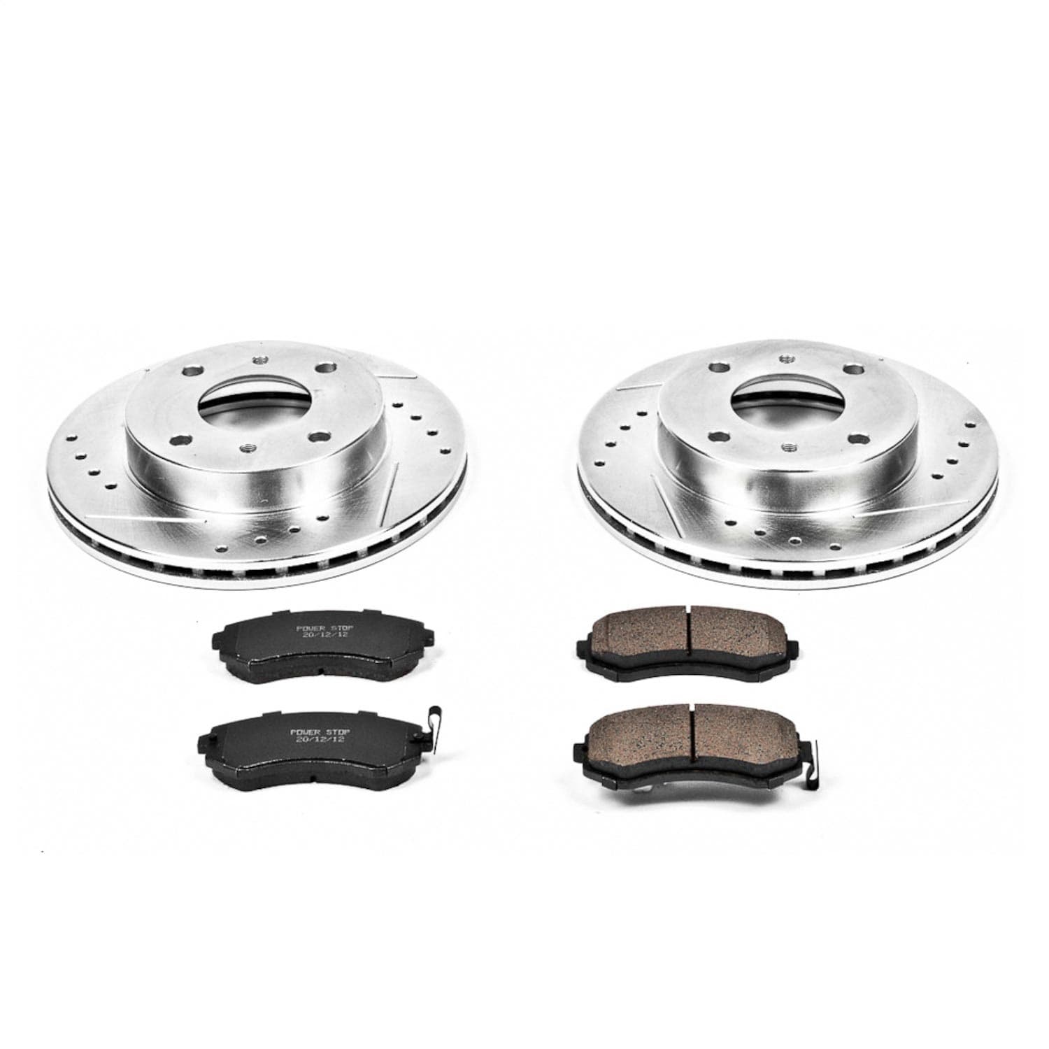 Power Stop - K654 - Front - Disc Brake Pad and Rotor Kit image 1