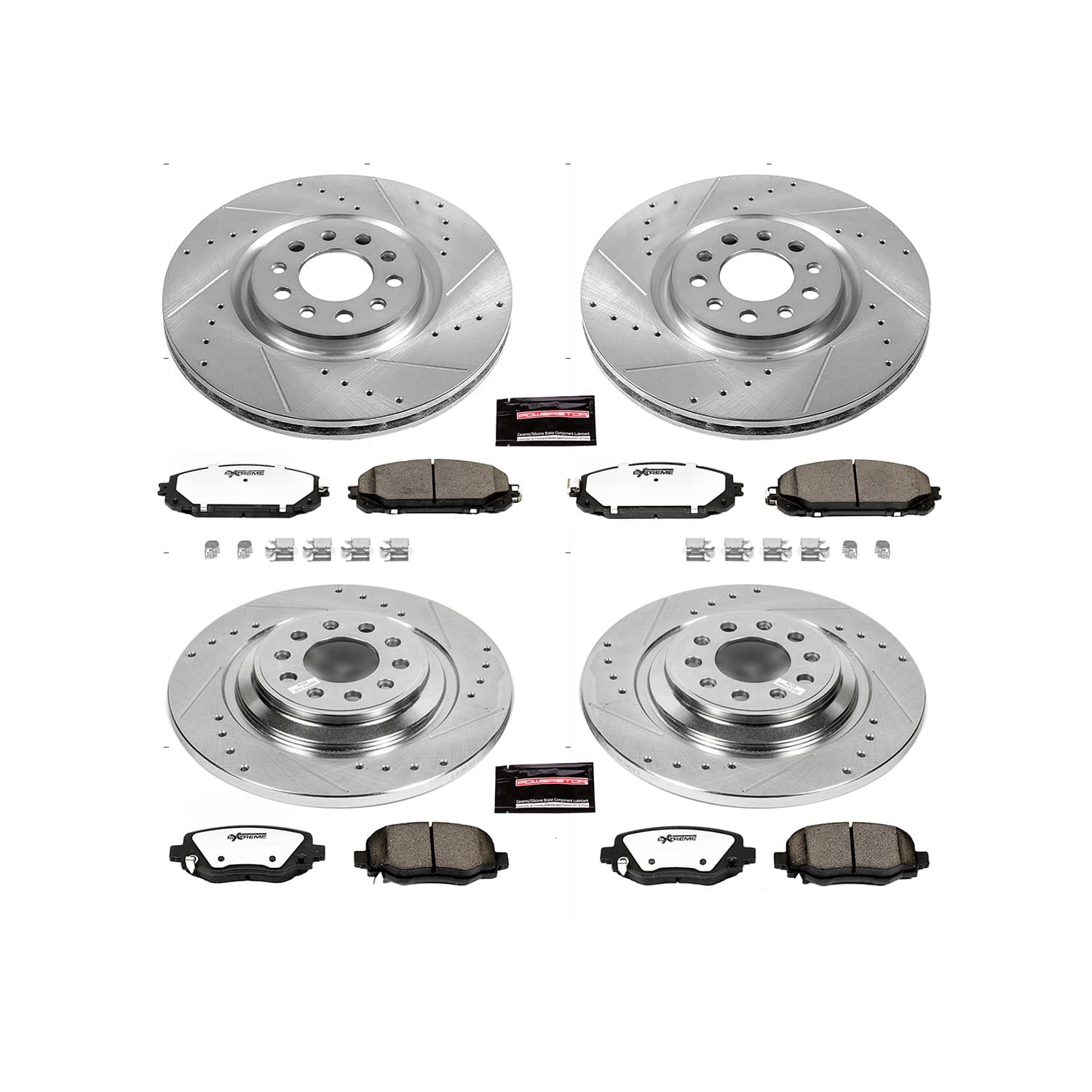 Power Stop - K6541-36 - Front and Rear - Disc Brake Pad and Rotor Kit image 1
