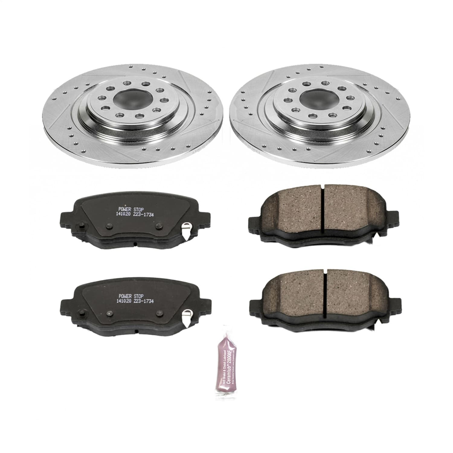 Power Stop - K6542 - Rear - Disc Brake Pad and Rotor Kit image 1