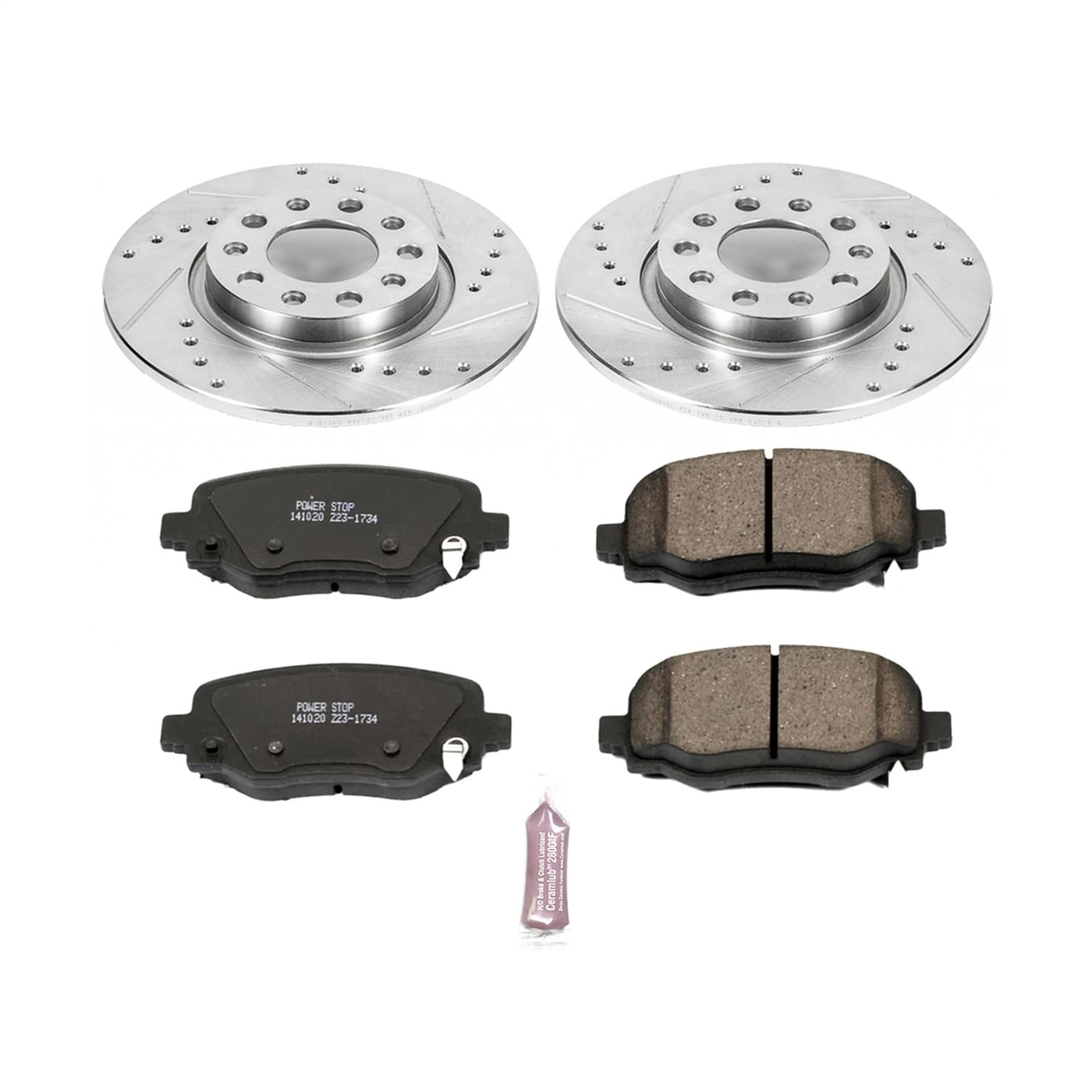 Power Stop - K6543 - Rear - Disc Brake Pad and Rotor Kit image 1