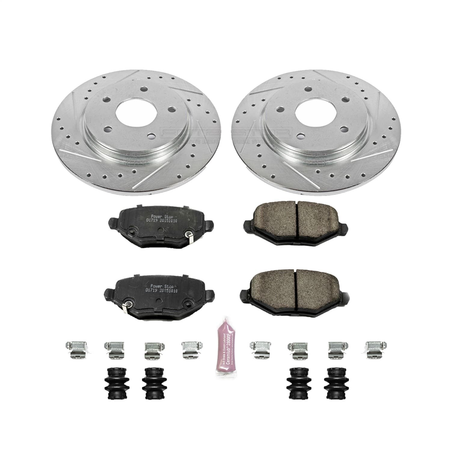 Power Stop - K6544 - Rear - Disc Brake Pad and Rotor Kit image 1